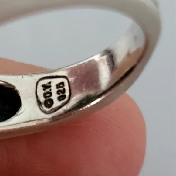 David Yurman Onyx Diamond Sterling Silver Ring - Picture 6 of 12